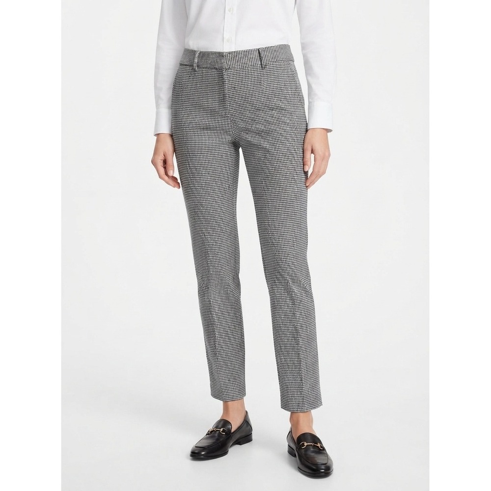 Banana Republic Sloan Low Rise Slim Ankle Pants Houndstooth Professional 8